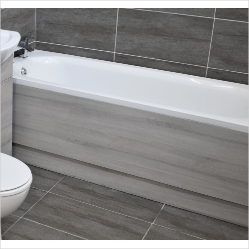 St. Moritz - Grey Ash 1700mm Front Bath Panel