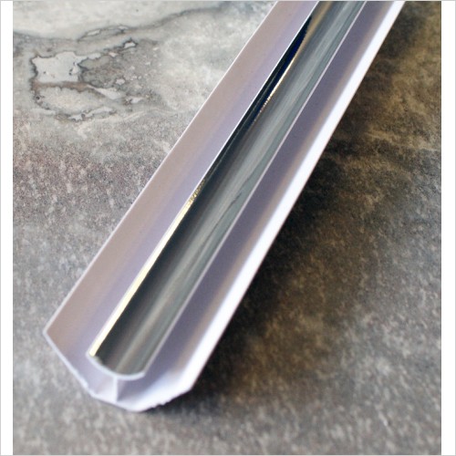 Tecaz - Chrome Finish Internal For 10mm Panelling / Boards