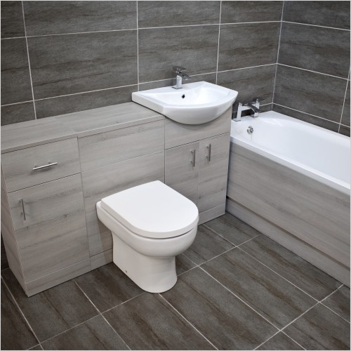 St. Moritz - Grey Ash 1400mm Vanity Suite Including Drawline Unit