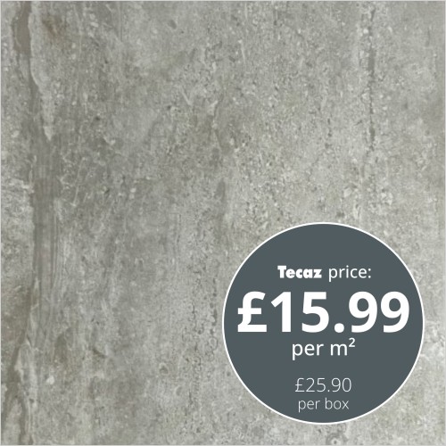 Tecaz - Parallax Light Grey 45 x 45cm Floor Tile