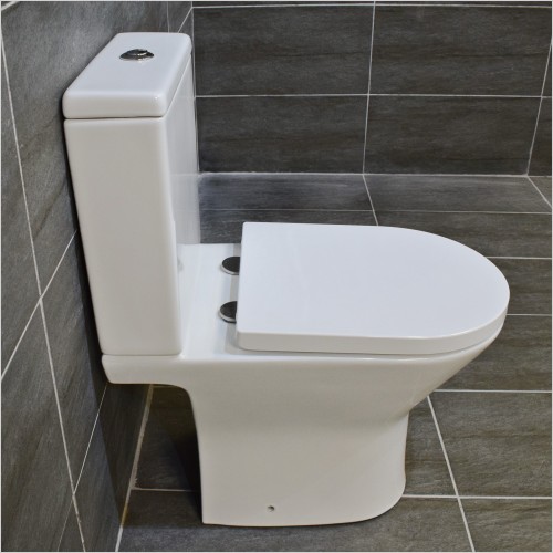 Reflections - Slim 1700mm Bath & Maria Open Back Rimless Toilet Suite