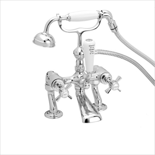 Heritage Bathrooms - Dawlish Deck Bath/Shower Mixer