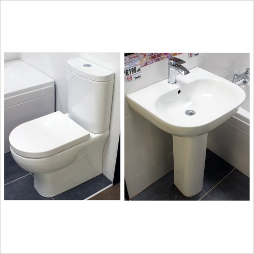 Rak - Tonique Basin & Back to Wall Toilet Set