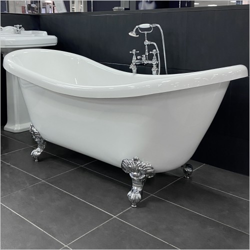 Gems - Amethyst Double Ended Slipper Bath with Ball & Claw Feet