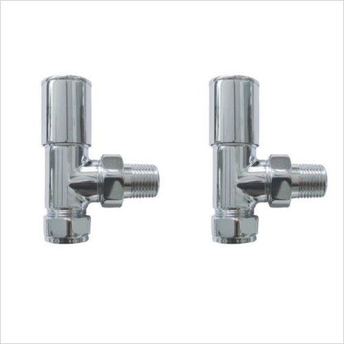 Reflections - Angled Towel Rail Valves Modern