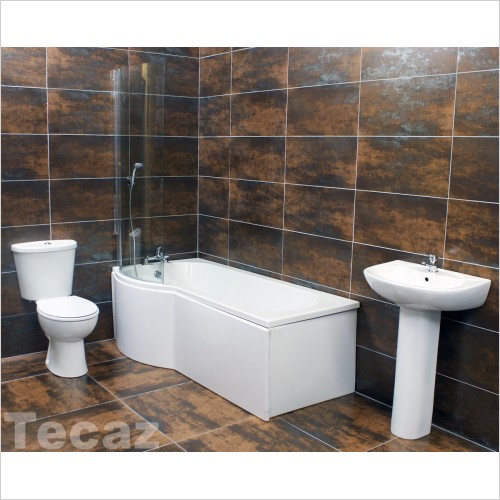 T2 Value Range - Ginny P Shaped Showerbath Suite Left Hand