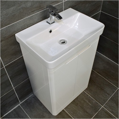 St. Moritz - Rio 550mm White Gloss Vanity Unit