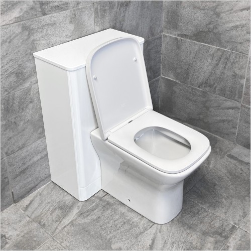 St. Moritz - Rio 500mm White Gloss WC Unit Inc Gina Square WC Pan