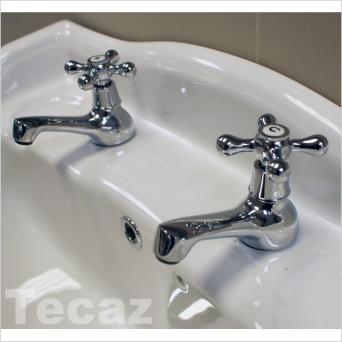 Reflections - Design S Basin Pillar Taps Cross Head