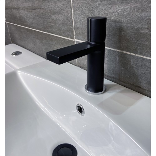 Reflections - Design DV Black Basin Mixer Tap
