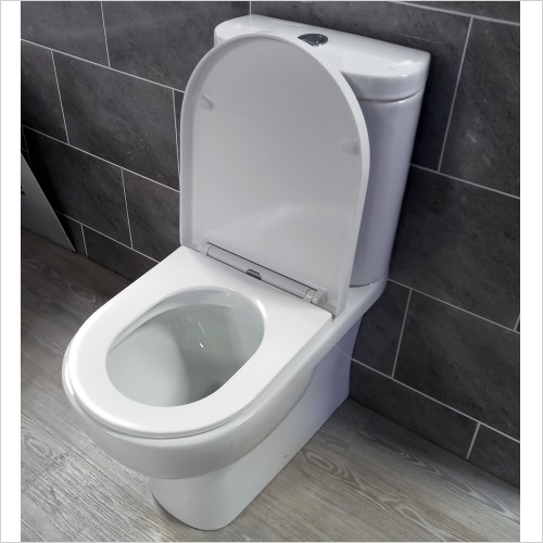 Tecaz - Newton Close Coupled Closed Back Toilet Inc Maria Seat