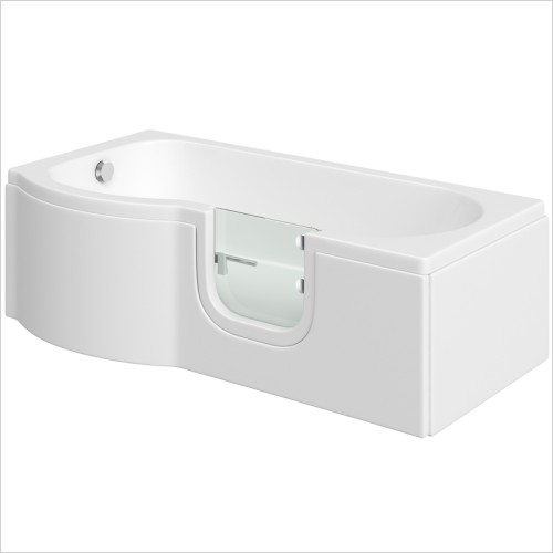 Gems - Concept P Shaped Easy Access Bath Left Hand