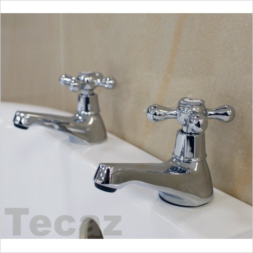 Reflections - Reflections S Bath Pillar Taps Cross Head