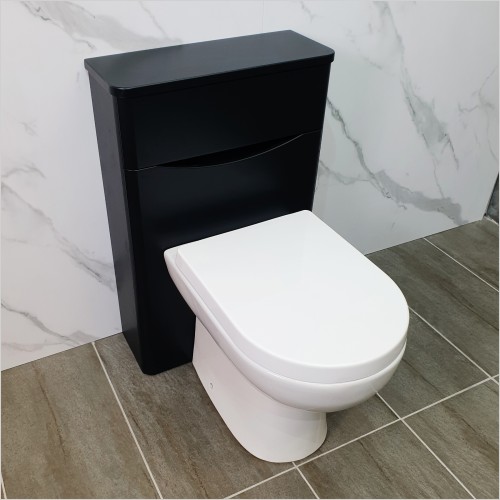 Gems - Moonstone 500mm WC unit in Satin Black