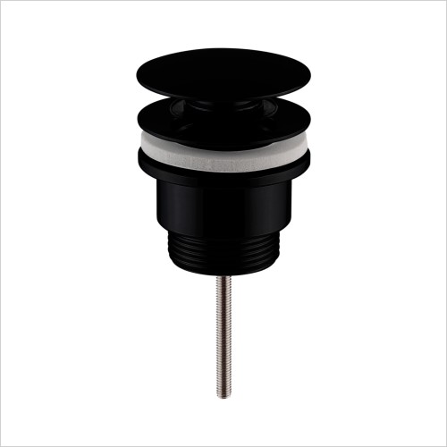 Reflections - Matt Black Push Button Basin Waste