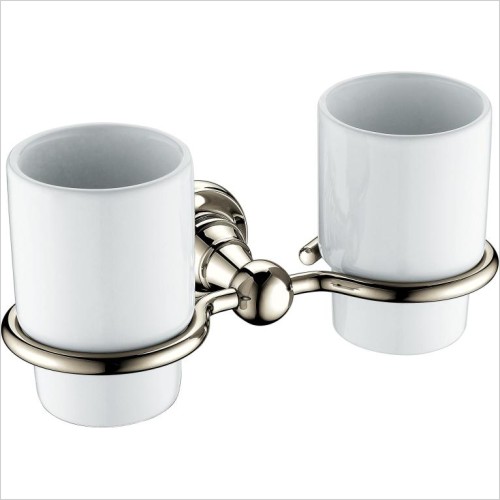 Heritage Bathrooms - Holborn Double Tumbler & Holder