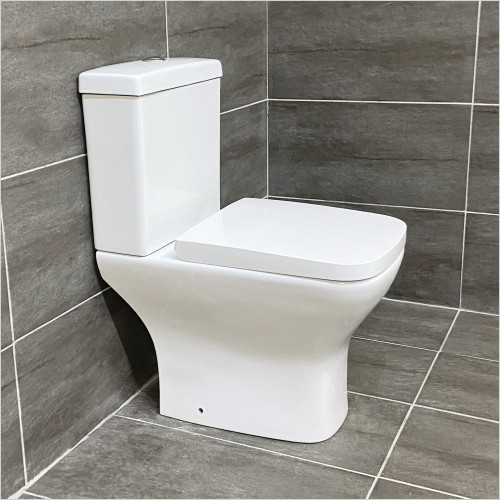 Reflections - Sandy Short Projection Rimless Toilet  + Soft Close Seat