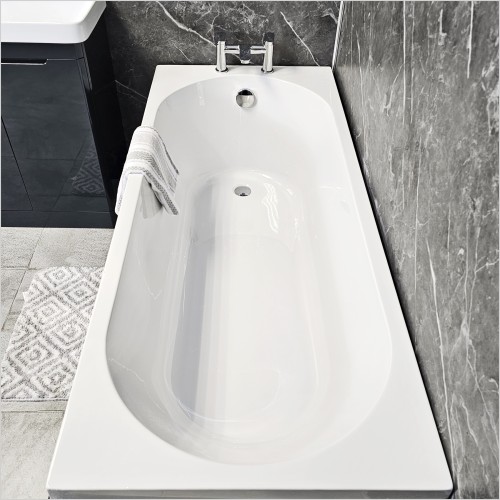 Reflections - Sonya Slim Round Single Ended Reinforced Bath 1700x700mm