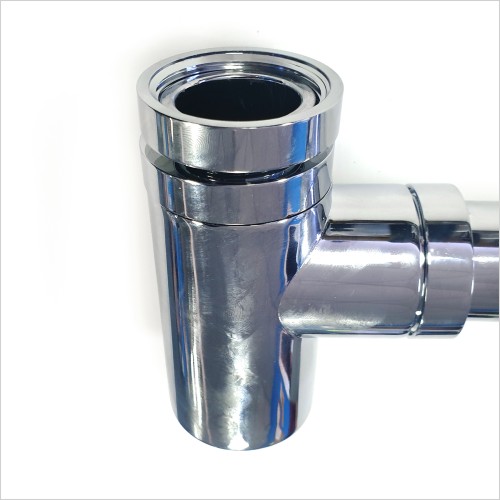 Tecaz - Cylindrical Bottle Trap Chrome Finish Ex-Bathstore