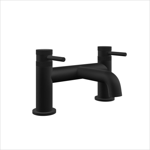 Tecaz - Core Matt Black Round Style Bath Filler Tap