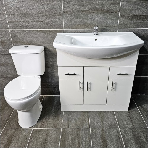 Reflections - 950mm Vanity Unit & Ginny Rimless Toilet Set
