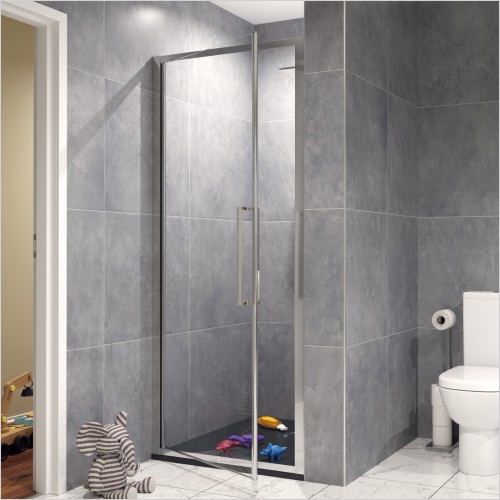 Lakes - Carradale 700 x 1950mm Hinged Shower Door