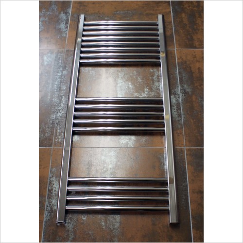 Reflections - 500 x 1200mm Flat Heated Towel Rail