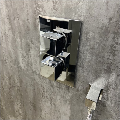 Reflections - Tamar Thermostatic Shower Kit with Fixed Head & Riser Kit