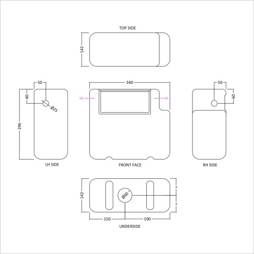 Nuie - Dual Flush Universal Concealed Cistern