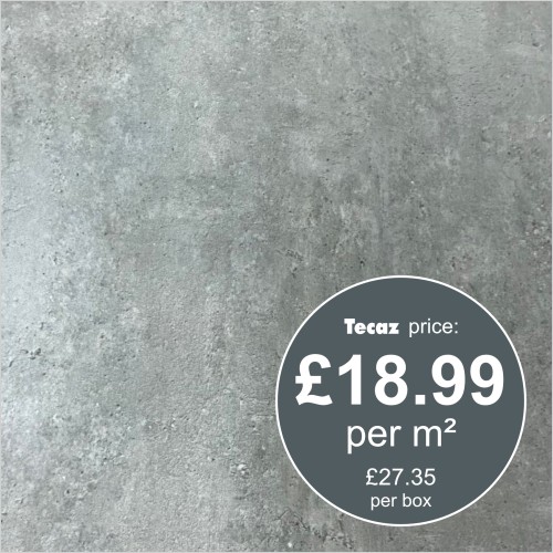 Tecaz - Cemento Grey 60 x 60cm Porcelain Wall & Floor Tiles
