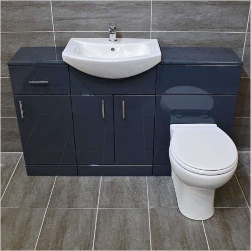 St. Moritz - Moritz 1350mm Anthracite Vanity Set