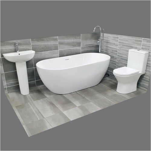 Reflections - Tanzanite Maria 1700mm Freestanding Bath Suite