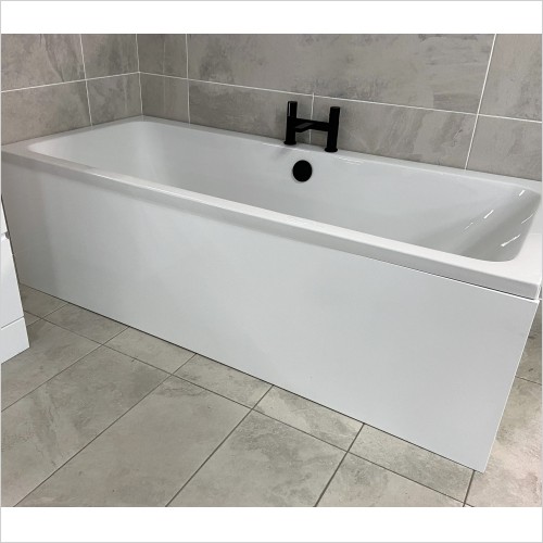 Gems - Moonstone White Gloss 1700mm Front Bath Panel