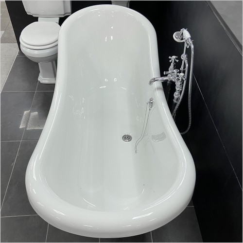 Gems - Amethyst Double Ended Slipper Bath with Ball & Claw Feet