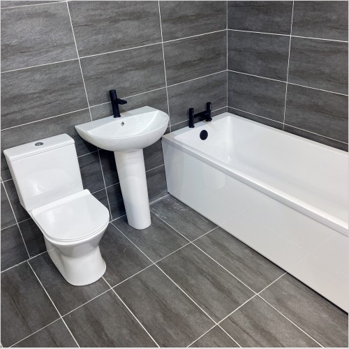 Reflections - Slim 1500mm Bath & Maria Open Back Toilet Suite