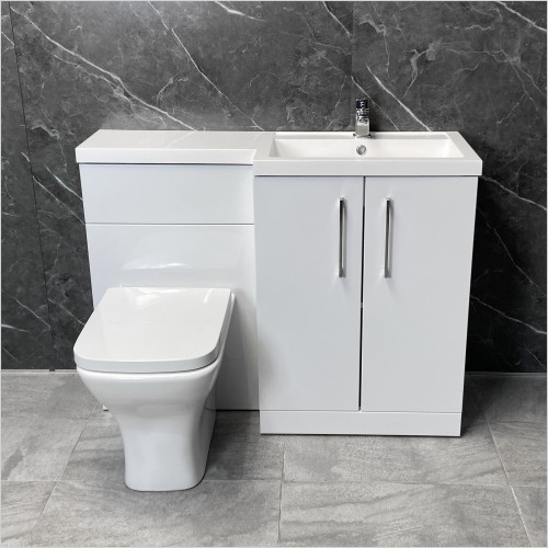 Tecaz - Nuance Arno 1100mm L Shaped Vanity Set Right Hand