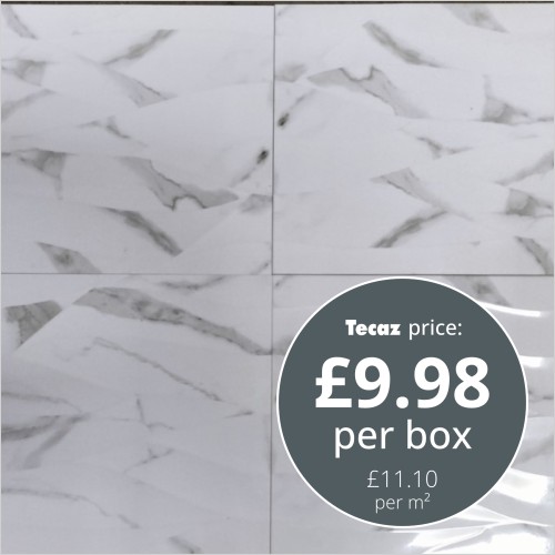 Tecaz - Carrera Decor Gloss Wave Effect 30 x 60cm Wall Tile