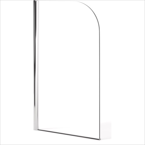 Heritage Bathrooms - Sherbone Curved Bath Screen