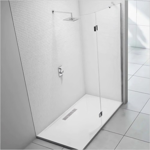 Merlyn - Merlyn Series 8 900mm Showewall & 300mm Curved Flipper