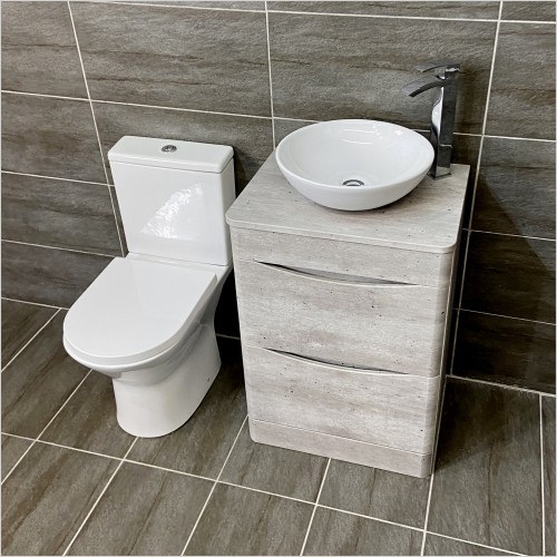 Gems - Moonstone Light Concrete Vanity Set Inc Wok Basin CC & Tap