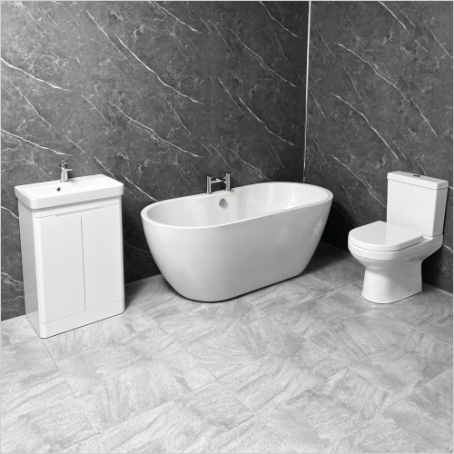 Tecaz - Gems Onyx Bath Rio 550 Unit Charlie Toilet Suite