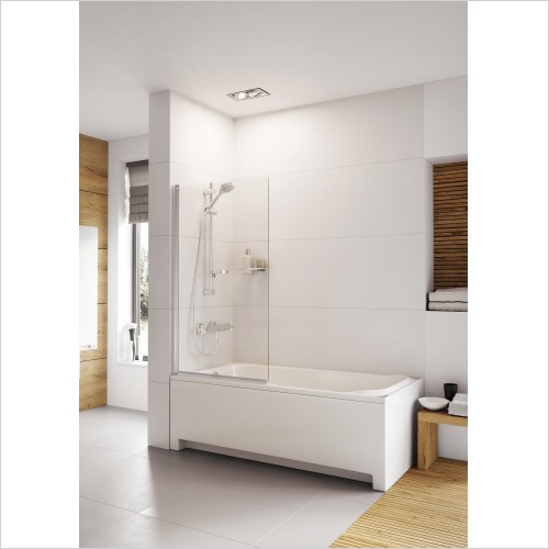 Roman Showering - Haven6 Single Panel Standard Bath Screen