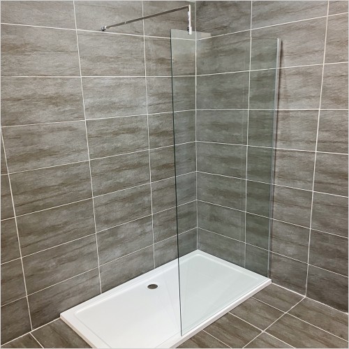 Tecaz - Playtime Walk In Shower Glass  With Flipper - Ex-Bathstore