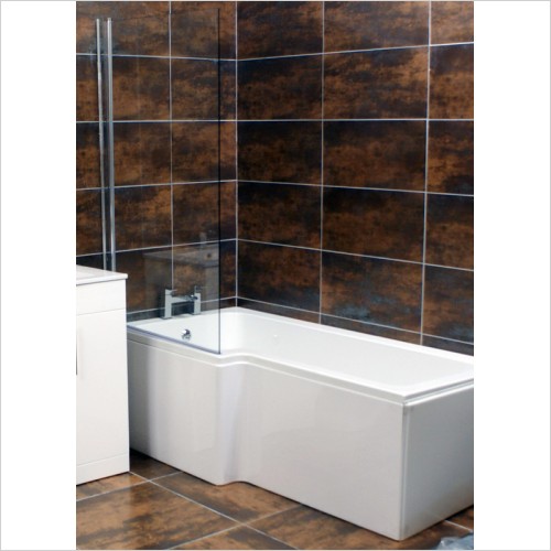Reflections - Veda Armourplus Showerbath Left Hand With Standard Screen
