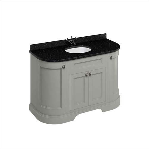 Burlington - 1340 Freestanding Unit With Doors & 2 Round Corner Cupboards