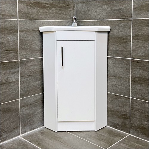 Nuie - One Door Corner Vanity Unit