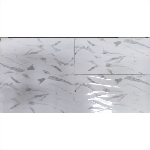 Tecaz - Carrera Decor Gloss Wave Effect 30 x 60cm Wall Tile