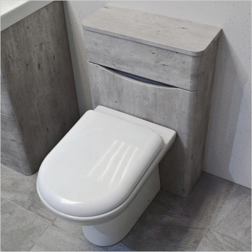Gems - Moonstone Light Concrete 500mm WC Unit