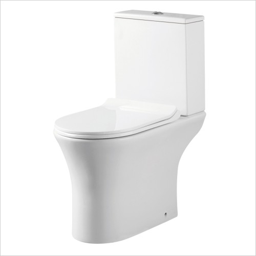 Reflections - Cameron Comfort Height Rimless Open Back Toilet Inc Seat