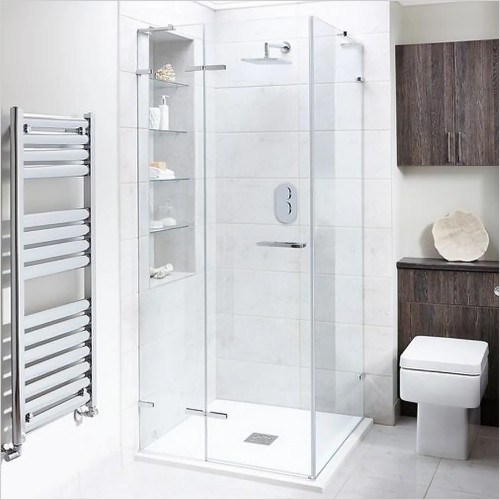 Tecaz - Liquid 800mm Hinged Shower Door